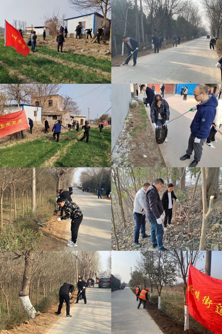 簡篇-耿鎮街道組織全體機關干部助力釣北村環境衛生整治行動